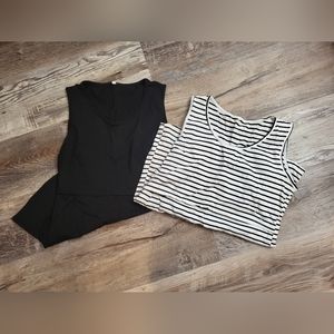Lot of two nursing tanks, size small